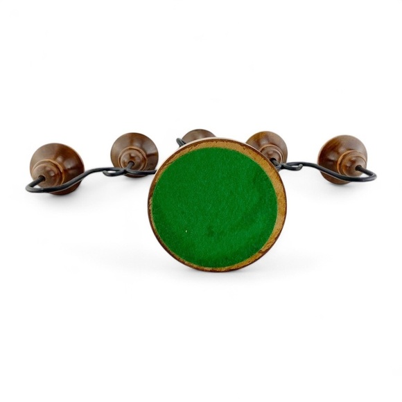 Homco Wrought Iron And Wood 5 Arm Candelabra Taper Candlestick Holders 1970s - Picture 5 of 5